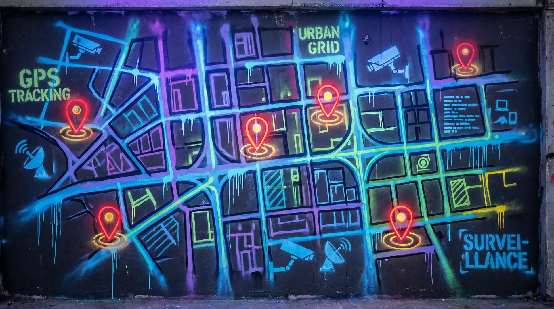 口袋妖怪黑白金手指代码 狗仔追踪地图 - 城市涂鸦风格